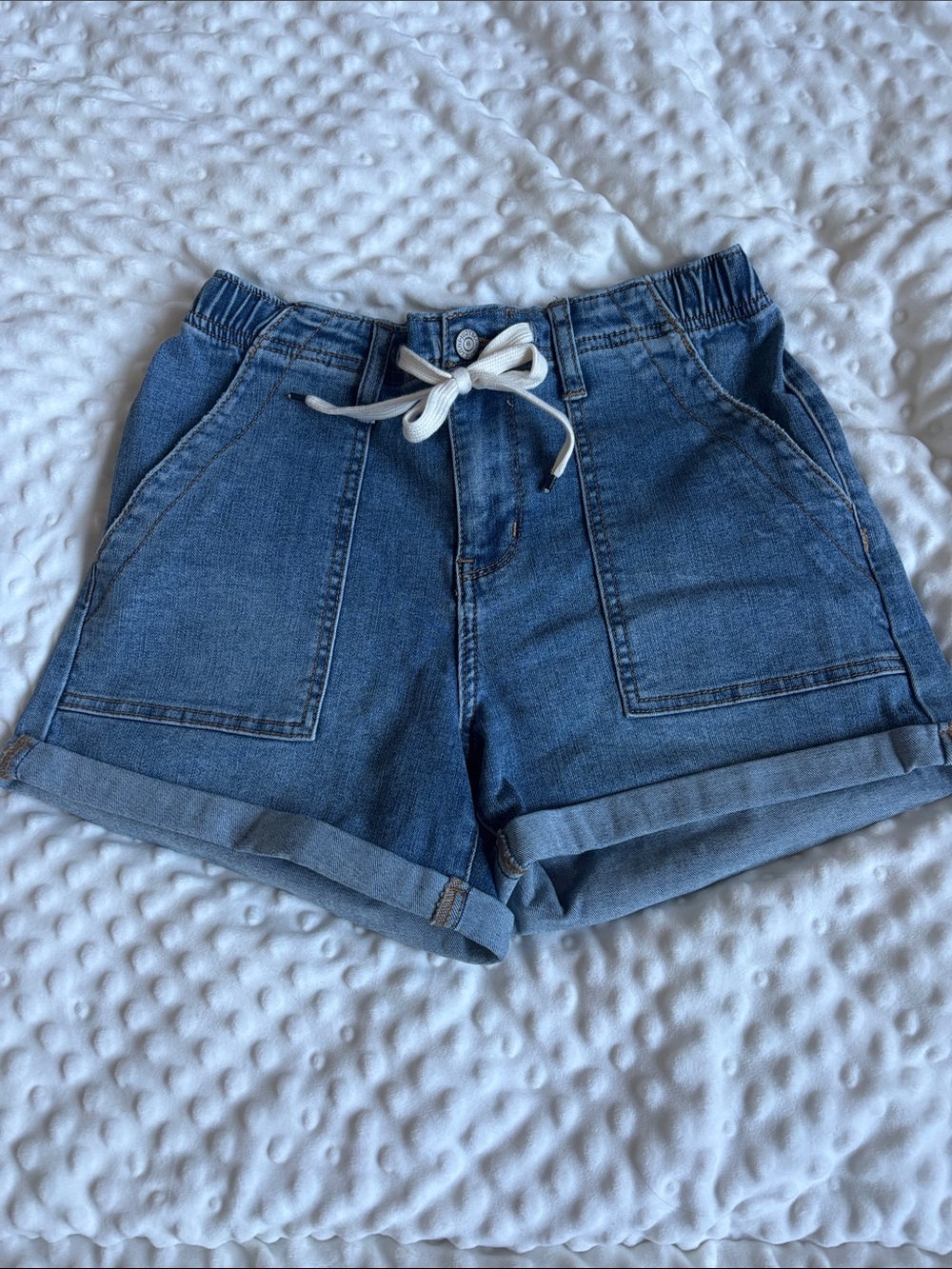 3-$20, 2-$15 or 1 -$10 Judy Blue Drawstring Denim Shorts